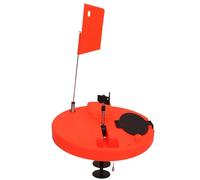 Picysa Drapeau de Marqueur de Canne à Pêche sur Glace, Drapeau de Pêche Automatique Durable avec Haute visibilité pour la D'hiver, ABS Léger et Acier Inoxydable, 1 unité