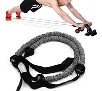 Picysa Ensemble de Cordes de Roue Abdominale à Haute Résistance élastique pour L'exercice du Ventre, 2 Pièces D'entraînement de Corde de Traction en Latex Naturel, adapté aux Hommes et aux Femmes