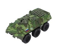 Picysa Ensemble de Jouets de Voiture et d'avion en Alliage, Rotatif et Rétractable, Modèle d'avion à Armure de Stimulation Réglable pour Enfants (Voiture blindée (Verte))