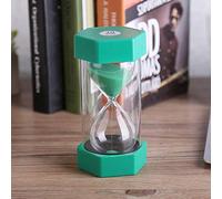 Picysa Ensemble de Sablier de Sable Créatif, 3/10/20/30/60 Minutes, Entraînement, étude, Décoration de Maison et de Bureau, Cadeau (10 points vert)