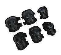 Picysa Ensemble D'équipement de Protection pour , Durables, Confortables, Réglables, Genouillères, Coudières, Protège-Poignets pour Adultes dans Les Sports Extrêmes, 6 Pièces