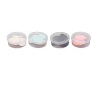 Picysa Éponges de Maquillage Bouffées Mignonnes en Forme de Petit Triangle 4 Couleurs Houppettes de Poudre éponge élastique Légère pour le Maquillage Même Application Docile pour Cadeau