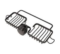 Picysa Étagère de Rangement pour Robinet avec Tige à Serviette, Support en Plastique et Aluminium Durable, Idéal pour L'organisation de la Cuisine et de la Salle de Bain (Noire)