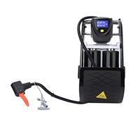 Picysa Gonfleur Portatif de Pompe à Air de Pédale à Haute Pression pour Le Scooter électrique de Moto de Vélo de Montagne, Alliage D'aluminium Durable, 200PSI, Noir, 1 Pièce (Noire)