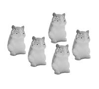 Picysa Hamster Miniature en Résine, Décoration de Maison de Poupée, Figurine Animale Mignonne et Vive pour Maison de Poupée 1/12 1/6, Accessoires de Photographie, Cadeau pour Enfants, Art et