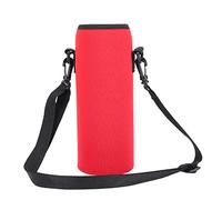 Picysa Housse de Bouteille d'eau Isolée en Néoprène, Support Solide et Durable pour Les Amateurs de Voyage, Sangle, Marche, Course à Pied, Salle de Sport (Rouge)