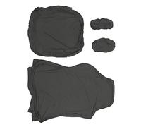 Picysa Housse de Chaise de Jeu en Polyester Respirant de Couleur Pure, Haute Résilience, Housse de Chaise de Bureau avec Accoudoir pour la Maison, Gris Clair (Gris foncé)