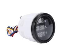 Picysa Jauge Multifonction Numérique 52 Mm, Moniteur de Tension de Niveau | Double Système 12V24V, Rétroéclairage intégré, Boîtier ABS Durable, Tension de Niveau D'eau Usée 3 en 1 pour Yacht Marin