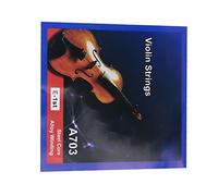 Picysa Jeu de Cordes de Violon 12 Pièces, Cordes de Rechange Enroulées en Métal avec Extrémités Sphériques pour Violons 4/4 et 3/, Noyau en Acier Durable, Alliage D'argent