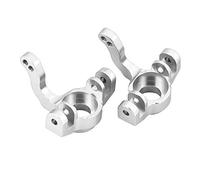 Picysa Jeu de Fusées de Direction en Alliage D'aluminium pour Voiture Rock Racer 90026 RC, Durable et Facile à Installer pour les Amateurs de RC, Bleu/argent, 2 Articulations + 4 Vis (AX31001S argent)