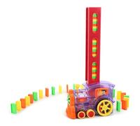 Picysa Jouet de Véhicule Domino, Bloc de Construction électrique, Jouet éducatif avec Modélisation de Dessin animé, Disposition de la Scène pour L'apprentissage des Compétences, 60 Pièces (Voiture