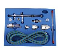 Picysa Kit D'aérographe à Double Action de qualité, Cabine D'aérographe 23x17x5, Buses de Pulvérisation 0.3mm 0.2mm 0.5mm, Tasses 2cc 5cc 13cc, Kit de Tuyaux