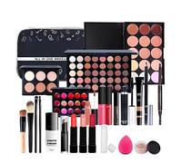 Picysa Kit de Maquillage Cosmétique Tout-en-un 24 Pièces avec 40 Fards à Paupières, 15 Brillants à Lèvres, 4 Pinceaux Longue Durée pour Femme, Fête de Vacances, Maquillage Quotidien (Colorée)