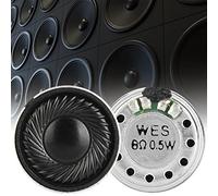 Picysa Klaxon de Haut-Parleur Haute Performance, 20mm, 8Ω, pour Applications Audio, Son Clair, Faible Distorsion, Taille Compacte, 10 Pièces