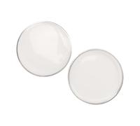 Picysa Lot de 2 Têtes de Tambour de Rechange de 20,3 Cm, en Film Polyester Imperméable pour Batteurs de Jazz, Durables et Stables, Blanches