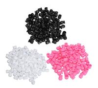 Picysa Lot de 600 Gobelets à Encre en Forme de Tête de Mort avec Base, Gobelets à Encre Pigmentée pour Microblading, Accessoires de Tatouage, Semi-permanents pour Sourcils, Yeux et Lèvres, Noir,
