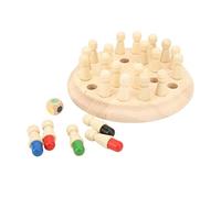 Picysa Mémoire échecs Mémoire Match Bâton échecs en Bois Couleur Conseil éducation Précoce Intelligence Logique Développement Jouet (Version de Base)