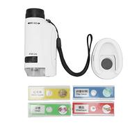 Picysa Mini Microscope avec Lumière LED, Zoom 60X à 120X | Conception portable, Mise au point réglable, Idéal pour les enfants, Matériau ABS