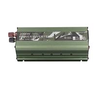 Picysa Onduleur de Puissance de Voiture 2000W à Onde Sinusoïdale Pure avec Ventilateur de Refroidissement intégré pour Alimenter Les Appareils et Appareils en Alliage D'aluminium Vert