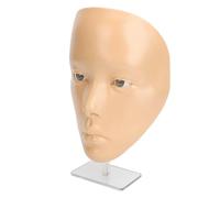 Picysa Planche de Pratique de Maquillage avec Support pour Débutants, Parfaite pour les Compétences de Maquillage Complet, Design 5D en Silicone, 18,7 X 13,6 Cm (Peau blanche)