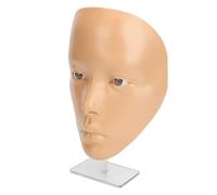 Picysa Planche de Pratique de Maquillage avec Support pour Débutants, Parfaite pour les Compétences de Maquillage Complet, Design 5D en Silicone, 18,7 X 13,6 Cm (Peau de blé)