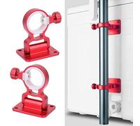 Picysa Porte-Parapluie de Pêche, 2 Supports de Parapluie de Pêche Fixés au Mur, Porte- de Boîte de en Alliage D'aluminium, Support de Parasol Pliable, Supports de Canne à Bateau, pour L'extérieur