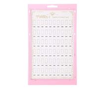 Picysa Présentoir de Cartes de Couleurs de Vernis à Ongles Gel, avec Pratique des Ongles, Présentoir de Nail Art pour les Nouveaux Apprenants (Rose)