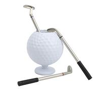 Picysa Putter Desktop 15 × 10 × 10 Stylo de Bureau avec 3 Stylos en Plastique Ensemble de Golfeur Cadeau