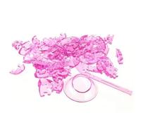 Picysa Puzzle en Cristal 3D, Bloc de Construction en Forme de Cœur, Jouet à Assembler pour la Communication Familiale, Cadeau éducatif, 8x5x7CM, Rose (Bleue)