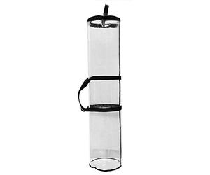 Picysa Sac de Rangement en Papier D'emballage Cadeau avec Conception en PVC Transparent pour un Accès Facile-peut Contenir jusqu'à 24 Rouleaux, Idéal pour L'organisation des Vacances