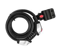 Picysa Serrure Antivol pour Vélo, Code à 4 Chiffres, Serrure de sécurité Durable avec Lumière LED pour Utilisation en Extérieur, Longueur 1.2m