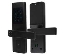 Picysa Serrure de Porte Intelligente à Empreintes Digitales, avec Méthodes de Déverrouillage 5 en 1, Pêne Dormant D'entrée sans clé pour la sécurité de la Maison
