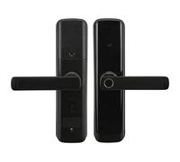 Picysa Serrure de Porte Intelligente, Mot de Passe à Empreintes Digitales, Entrée sans ode Virtuel Anti-espion, avec Panneau en Alliage D'aluminium, pour Maison, Hôtel, Bure (Version standard)