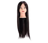 Picysa Tête de Formation Capillaire Tête de Mannequin de Coiffure Professionnelle pour Coiffeur, Adaptée à Toute Personne Engagée dans le Travail de Coiffure, Cheveux Synthétiques Haute Température
