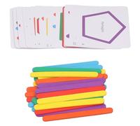 Picysa Tiges de Comptage de Jouets en Bois, Bâtons de Comptage en Bois de Construction, Puzzle en Tilleul, Bâtons D'intelligence Mathématique, éducatifs Précoces, Jouet Mathématique pour Enfants