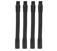 Picysa Tuyau de Lampe à Col de Cygne en Aluminium, Calibre 10mm, Flexible, pour Lampe de Table et de Bureau, Raccords D'éclairage, 4 Pièces (30 cm)