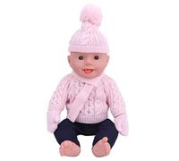 Picysa Vêtements de poupée, accessoires de poupée mignons pour filles, perfectionner l'anniversaire, convient aux poupées de 18 pouces (Q18-786 Pull Rose Clair 43 cm Poupée Shafu)