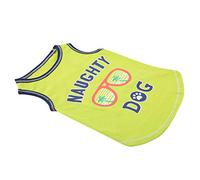 Picysa Vêtements Mignons en Coton pour Animaux de Compagnie, Gilet à la Mode pour Chiens et Chiots, Couleurs Vives, Rouge, Vert Armée et Vert Fruit, S M L (M)