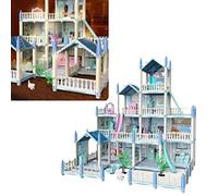 Picysa Villa de Poupée Lumineuse avec 14 Chambres pour Filles | Matière plastique, encourage la pensée logique, idéal pour les liens familiaux
