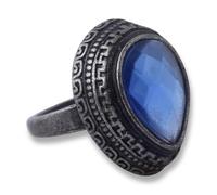 Pidak Bague des morts-vivants - Bijoux fantaisie Cosplay | Accessoire noir avec finition antique | Idée cadeau pour les amateurs de fantaisie et collectionneurs, Métal non précieux, Aucune pierre