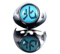 Pidak Bagues de l'organisation Ninja - Cosplay - Réglables en métal - Taille unique - Aube, 9.5 mm, Zinc, Aucune pierre précieuse