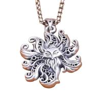 Pidak Collier Renard à Neuf Code Style Japonais Pendentif Fantaisie Antique Homme Femme Anime Cosplay Accessoire Unisexe
