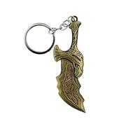 PIDAK Porte-clés guerrier du chaos en métal couleur BRONZE 9,5 cm - Dieu - Guerrier - Lames, gris, XL