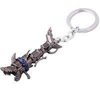 Pidak Porte-clés lance-roquettes fishbone lance-roquettes - Héroïne légendaire - Métal 6,5 cm, argent, XL