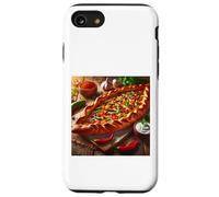 Pide Pizza à Pain Plat Turc Pâte à Feuilles Molles Coque pour iPhone SE (2020) / 7/8