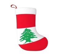 Pidgazdfgv Bas de Noël Drapeau du Liban à suspendre Décorations de Noël Sacs cadeaux Décorations de Noël