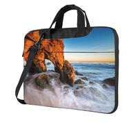 Pidgazdfgv Beach Malibu Sacoche pour ordinateur portable d'affaires Unisexe Bandoulière Sacoche pour la rentrée scolaire, Noir , 15.6 inch