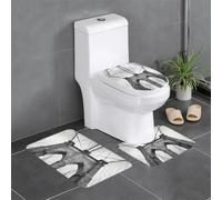 Pidgazdfgv Brooklyn Bridge Lot de 3 tapis de bain antidérapants en forme de U pour toilettes, baignoires, douche