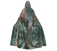 Pidgazdfgv Buck On The Grass Cape à capuche pour adulte - Cape de chevalier fantaisie cool pour Halloween Cos - Cape à capuche