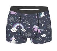 Pidgazdfgv Cadeau de Saint-Valentin pour lui - Motif animal marin - Arc-en-ciel - Boxer romantique pour homme - Confortable et doux, Noir , XL